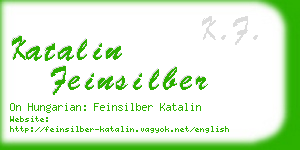 katalin feinsilber business card